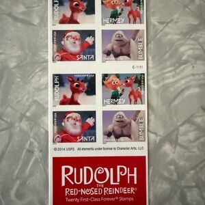 Rudolph the Red-Nosed Reindeer Stamps forever stamps 20 count